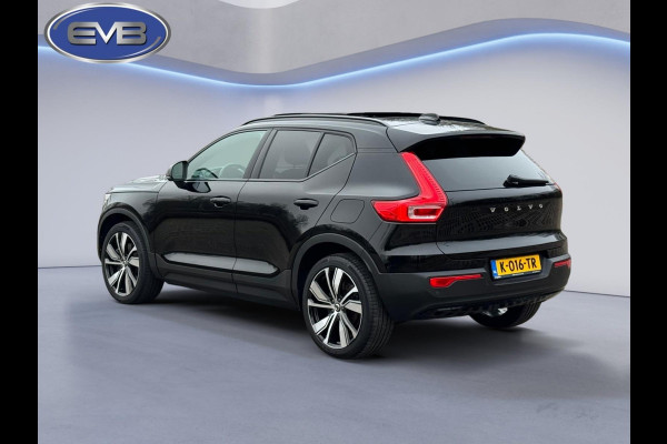 Volvo XC40 Recharge P8 AWD 408 pk R-Design, panoramadak, vele opties, afn. trekhaak, 1 e eigenaar, NL auto met nap