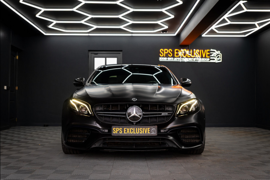 Mercedes-Benz E-Klasse AMG 63 S 4MATIC Premium Plus / Keramisch / Downpipes / Burmester / PPF / Pano / Luchtv. / Alarm / stoelverw/koeling / Mat wrap /  Vol optie