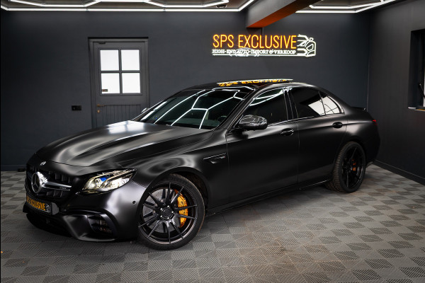 Mercedes-Benz E-Klasse AMG 63 S 4MATIC Premium Plus / Keramisch / Downpipes / Burmester / PPF / Pano / Luchtv. / Alarm / stoelverw/koeling / Mat wrap /  Vol optie