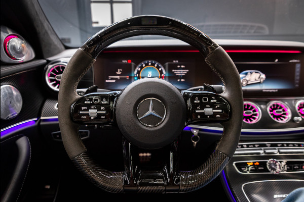 Mercedes-Benz E-Klasse AMG 63 S 4MATIC Premium Plus / Keramisch / Downpipes / Burmester / PPF / Pano / Luchtv. / Alarm / stoelverw/koeling / Mat wrap /  Vol optie