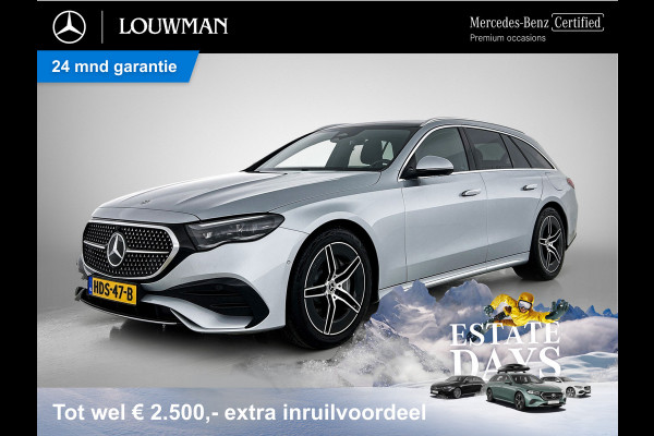 Mercedes-Benz E-Klasse Estate 300 e AMG Plug-In Hybride AMG Line | Panoramadak | Trekhaak | Memory Voor Stoelen | Burmester® | Alarm | Lederen Bekleding. Inclusief 24 maanden MB Certified garantie voor Europa.