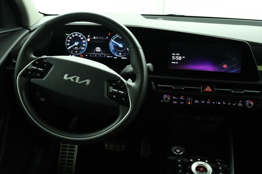 Kia Niro Launch Edition Apple Carplay/Android Auto - Cruise Control - Navigatie - Stoel/Stuur Verwarming - Stoel Verkoeling - Trekhaak - Fabrieksgarantie tot 09-2029