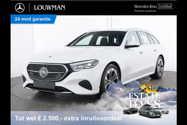 Mercedes-Benz E-Klasse Estate 300 e Luxury Line Plug-In Hybride Trekhaak | Rijassistentiepakket plus | Parkeerpakket met 360°-camera | Distronic | Sfeerverlichting. Inclusief 24 maanden MB Certified garantie voor Europa.