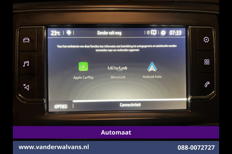 Opel Vivaro 2.0 CDTI 177pk Automaat L3H1 Euro6 Airco | Camera | Apple Carplay | Android Auto Cruisecontrol, Parkeersensoren, Bijrijdersbank, 2500kg trekvermogen