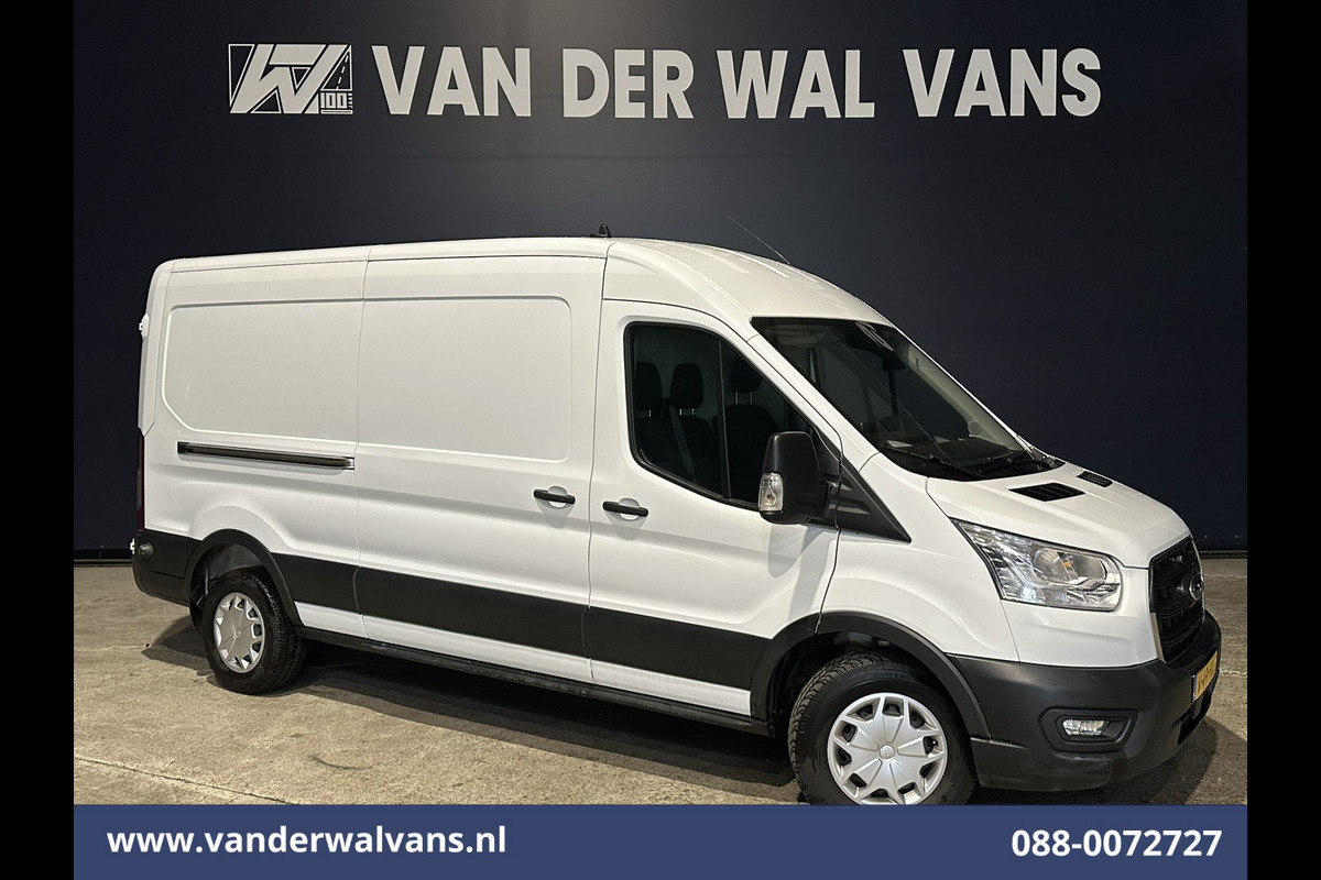 Ford Transit 2.0 TDCI 130pk L3H2 Euro6 Airco | Navigatie | Stoelverwarming | Camera | Apple Carplay | Android Auto LED, cruisecontrol, parkeersensoren, verwarmde voorruit, 2500kg trekvermogen