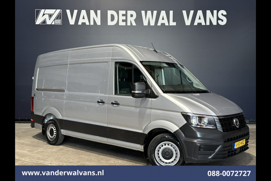 Volkswagen Crafter 2.0 TDI 141pk L3H3 L2H2 Euro6 Airco | Camera | Apple Carplay | Cruisecontrol Android Auto, Parkeersensoren, Bijrijdersbank, 3000kg Trekvermogen, zilver