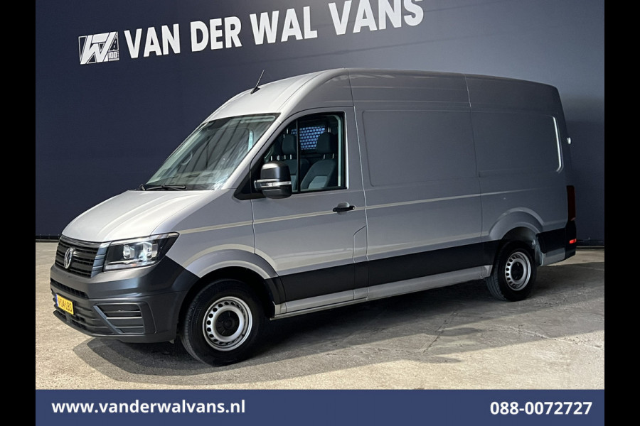 Volkswagen Crafter 2.0 TDI 140pk L3H3 L2H2 Euro6 Airco | Navigatie | Apple Carplay | Cruisecontrol Android Auto, Bijrijdersbank, 3000kg trekvermogen, zilver