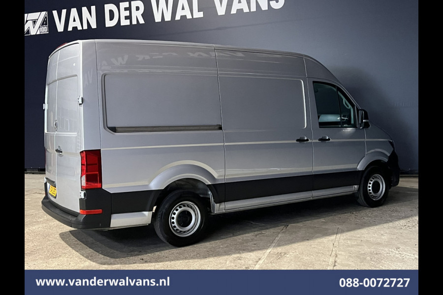 Volkswagen Crafter 2.0 TDI 140pk L3H3 L2H2 Euro6 Airco | Navigatie | Apple Carplay | Cruisecontrol Android Auto, Bijrijdersbank, 3000kg trekvermogen, zilver