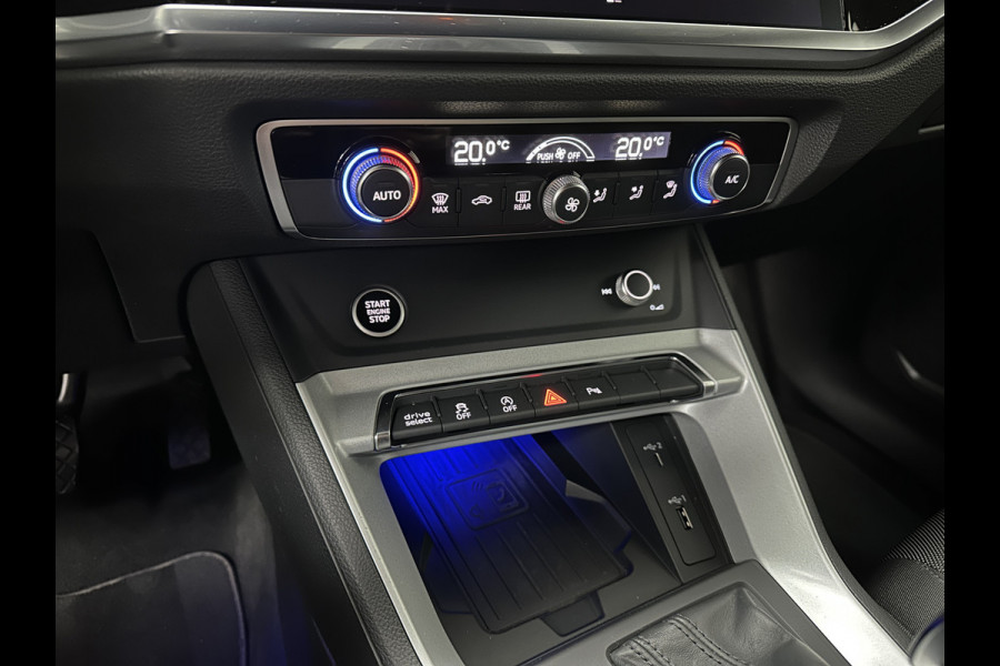 Audi Q3 Sportback 35 TFSI S-Line Sportpack | Sfeerverlichting | Keyless-Entry | Full-LED | Black-Optic | Audi-Sound | Carplay | Virtual-Cockpit | Climate-Control | Draadloos Laden | Dodehoek | Lane Assist | Autom. Achterklep | Bovag garantie.