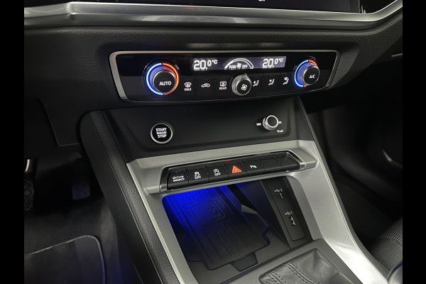 Audi Q3 Sportback 35 TFSI S-Line Sportpack | Sfeerverlichting | Keyless-Entry | Full-LED | Black-Optic | Audi-Sound | Carplay | Virtual-Cockpit | Climate-Control | Draadloos Laden | Dodehoek | Lane Assist | Autom. Achterklep | Bovag garantie.