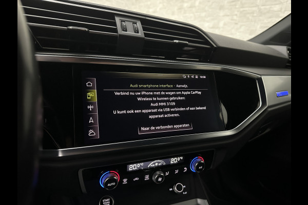 Audi Q3 Sportback 35 TFSI S-Line Sportpack | Sfeerverlichting | Keyless-Entry | Full-LED | Black-Optic | Audi-Sound | Carplay | Virtual-Cockpit | Climate-Control | Draadloos Laden | Dodehoek | Lane Assist | Autom. Achterklep | Bovag garantie.