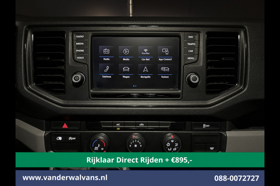 Volkswagen Crafter 2.0 TDI 140pk L3H3 L2H2 Euro6 *Rijklaar Direct Rijden* Airco | Navigatie | Apple Carplay | Android Auto | Cruisecontrol Bijrijdersbank, 3000kg trekvermogen, zilver
