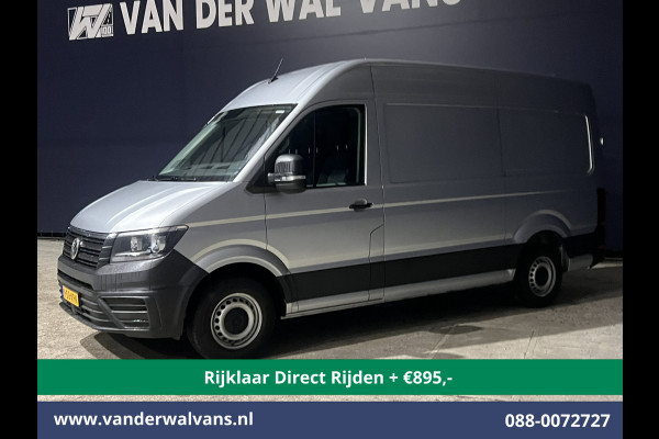 Volkswagen Crafter 2.0 TDI 140pk L3H3 L2H2 Euro6 *Rijklaar Direct Rijden* Airco | Navigatie | Apple Carplay | Android Auto | Cruisecontrol Bijrijdersbank, 3000kg trekvermogen, zilver