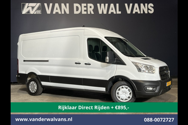 Ford Transit 2.0 TDCI 131pk L3H2 Euro6 *Rijklaar Direct Rijden* Airco | Camera | Navigatie | Apple Carplay | Android Auto | Stoelverwarming Verwarmde voorruit, Cruisecontrol, Parkeersensoren, Elektrisch verstelbare bestuurdersstoel, Bijrijdersbank