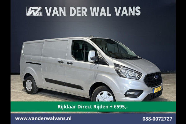 Ford Transit Custom 2.0 TDCI 130pk L2H1 Euro6 *Rijklaar Direct Rijden* Airco | Navigatie | LED | Cruisecontrol | 2800kg Trekhaak Android Auto, Verwarmde voorruit, Parkeersensoren, Bijrijdersbank