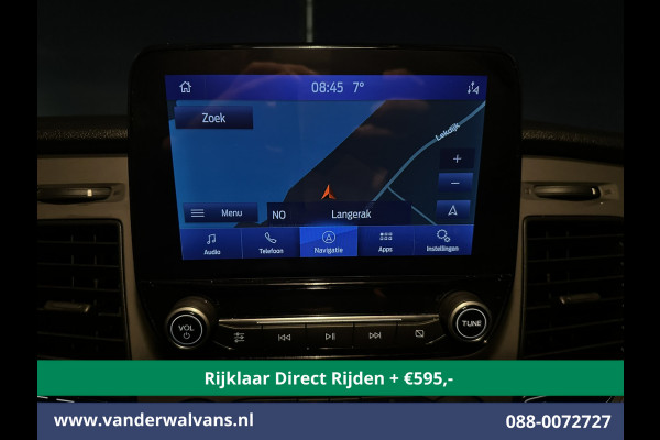 Ford Transit Custom 2.0 TDCI 130pk L2H1 Euro6 *Rijklaar Direct Rijden* Airco | Navigatie | LED | Cruisecontrol | 2800kg Trekhaak Android Auto, Verwarmde voorruit, Parkeersensoren, Bijrijdersbank
