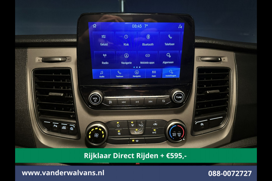 Ford Transit Custom 2.0 TDCI 130pk L2H1 Euro6 *Rijklaar Direct Rijden* Airco | Navigatie | LED | Cruisecontrol | 2800kg Trekhaak Android Auto, Verwarmde voorruit, Parkeersensoren, Bijrijdersbank