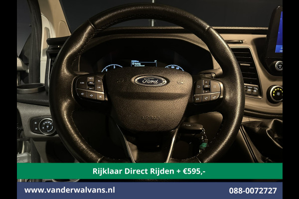 Ford Transit Custom 2.0 TDCI 130pk L2H1 Euro6 *Rijklaar Direct Rijden* Airco | Navigatie | LED | Cruisecontrol | 2800kg Trekhaak Android Auto, Verwarmde voorruit, Parkeersensoren, Bijrijdersbank