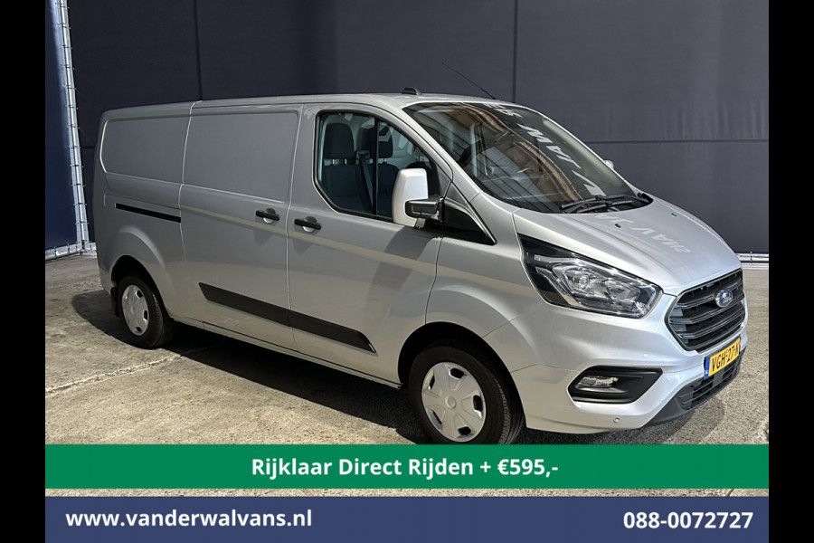 Ford Transit Custom 2.0 TDCI 130pk L2H1 Euro6 *Rijklaar Direct Rijden* Airco | Navigatie | LED | Cruisecontrol | 2800kg Trekhaak Android Auto, Verwarmde voorruit, Parkeersensoren, Bijrijdersbank