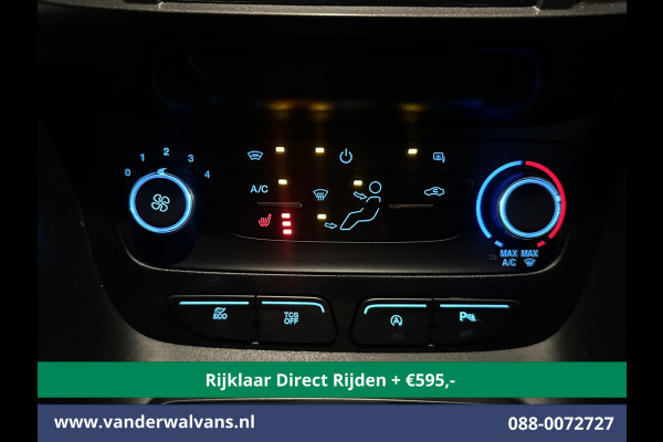 Ford Transit Connect 1.5 EcoBlue 100pk L2H1 *Rijklaar Direct Rijden* Euro6 Airco | 3-Zits | Cruisecontrol | Stoelverwarming | Verwarmde voorruit Parkeersensoren, Bijrijdersbank