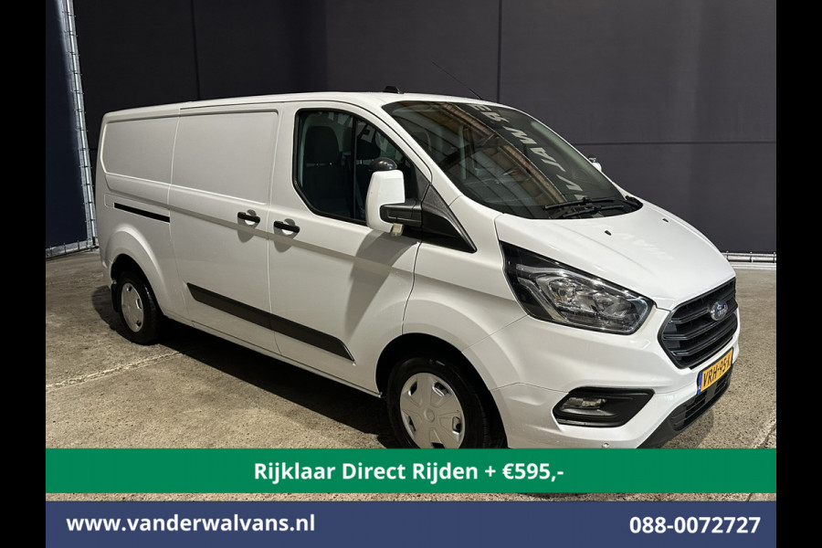 Ford Transit Custom 2.0 TDCI 130pk L2H1 *Rijklaar Direct Rijden* Euro6 Airco | Camera | LED | Cruisecontrol | Stoelverwarming Verwarmde voorruit, Parkeersensoren, Bijrijdersbank, 2800kg trekvermogen