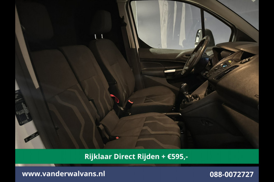 Ford Transit Connect 1.5 TDCI 101pk L1H1 Euro6 *Rijklaar Direct Rijden* Airco | 3-Zits | Cruisecontrol | Trekhaak Verwarmde voorruit, Bijrijdersbank