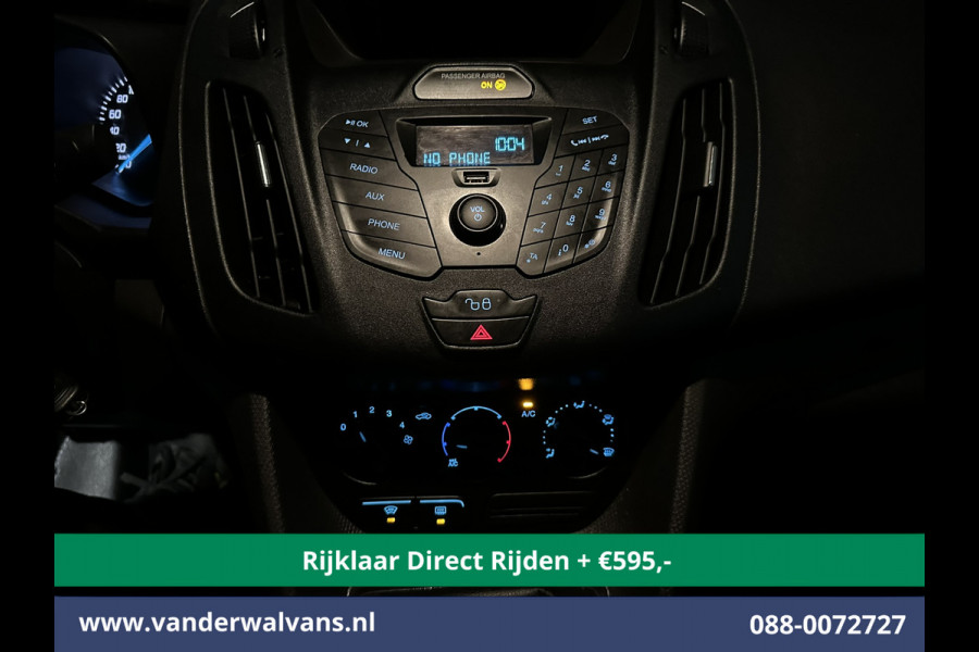 Ford Transit Connect 1.5 TDCI 101pk L1H1 Euro6 *Rijklaar Direct Rijden* Airco | 3-Zits | Cruisecontrol | Trekhaak Verwarmde voorruit, Bijrijdersbank