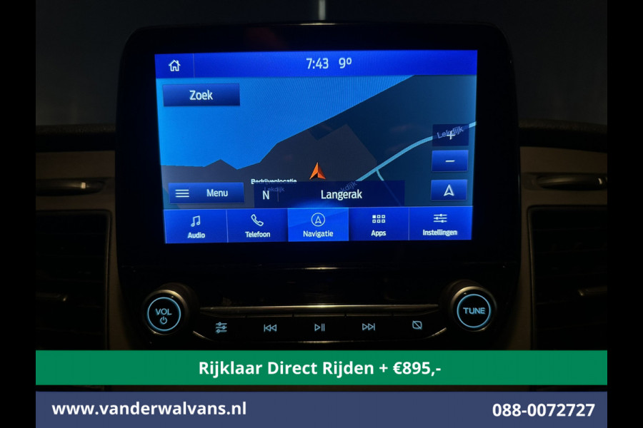 Ford Transit 2.0 TDCI 131pk L3H2 Euro6 *Rijklaar Direct Rijden* Airco | Camera | Navigatie | Android Auto | Cruisecontrol | Parkeersensoren Stoelverwarming, Verwarmde voorruit, Bijrijdersbank