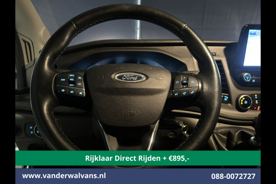 Ford Transit 2.0 TDCI 131pk L3H2 Euro6 *Rijklaar Direct Rijden* Airco | Camera | Navigatie | Android Auto | Cruisecontrol | Parkeersensoren Stoelverwarming, Verwarmde voorruit, Bijrijdersbank