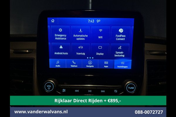 Ford Transit 2.0 TDCI 131pk L3H2 Euro6 *Rijklaar Direct Rijden* Airco | Camera | Navigatie | Android Auto | Cruisecontrol | Parkeersensoren Stoelverwarming, Verwarmde voorruit, Bijrijdersbank