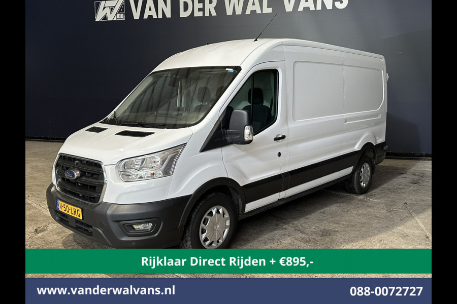 Ford Transit 2.0 TDCI 131pk L3H2 Euro6 *Rijklaar Direct Rijden* Airco | Camera | Navigatie | Android Auto | Cruisecontrol | Parkeersensoren Stoelverwarming, Verwarmde voorruit, Bijrijdersbank