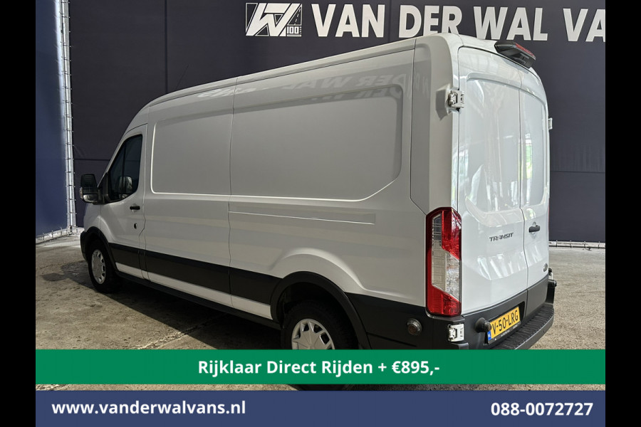 Ford Transit 2.0 TDCI 131pk L3H2 Euro6 *Rijklaar Direct Rijden* Airco | Camera | Navigatie | Android Auto | Cruisecontrol | Parkeersensoren Stoelverwarming, Verwarmde voorruit, Bijrijdersbank