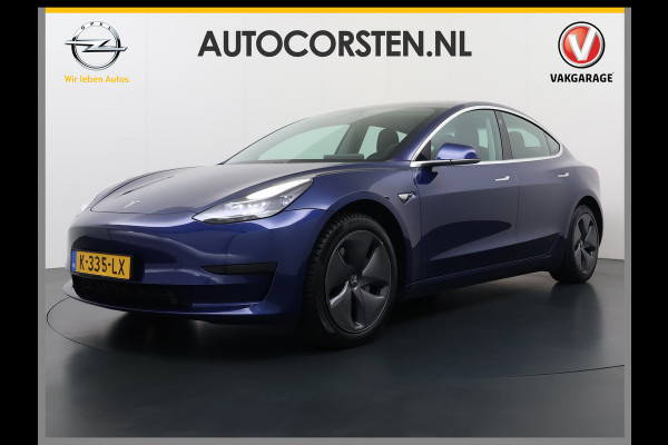 Tesla Model 3 RWD SR plus 325PK SOH 93% Lmv 18" AutoPilot FSD Leder Panoramadak Adaptive-Cruise Camera's Elektr.-Stuur+Stoelen+Spiegels+Geheug Navi LED Comfortstoelen ACC DAB Voorverwarmen interieur via App Keyless One-Pedal-Drive Origineel Nederlandse auto tot 11kw laden thuis!