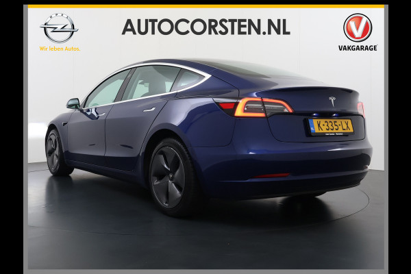 Tesla Model 3 RWD SR plus 325PK SOH 93% Lmv 18" AutoPilot FSD Leder Panoramadak Adaptive-Cruise Camera's Elektr.-Stuur+Stoelen+Spiegels+Geheug Navi LED Comfortstoelen ACC DAB Voorverwarmen interieur via App Keyless One-Pedal-Drive Origineel Nederlandse auto tot 11kw laden thuis!
