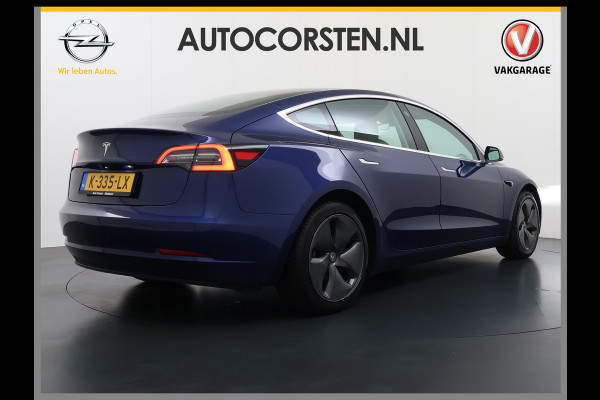 Tesla Model 3 RWD SR plus 325PK SOH 93% Lmv 18" AutoPilot FSD Leder Panoramadak Adaptive-Cruise Camera's Elektr.-Stuur+Stoelen+Spiegels+Geheug Navi LED Comfortstoelen ACC DAB Voorverwarmen interieur via App Keyless One-Pedal-Drive Origineel Nederlandse auto tot 11kw laden thuis!
