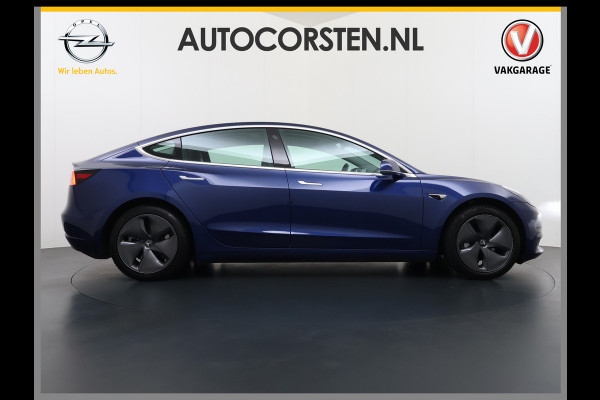 Tesla Model 3 RWD SR plus 325PK SOH 93% Lmv 18" AutoPilot FSD Leder Panoramadak Adaptive-Cruise Camera's Elektr.-Stuur+Stoelen+Spiegels+Geheug Navi LED Comfortstoelen ACC DAB Voorverwarmen interieur via App Keyless One-Pedal-Drive Origineel Nederlandse auto tot 11kw laden thuis!