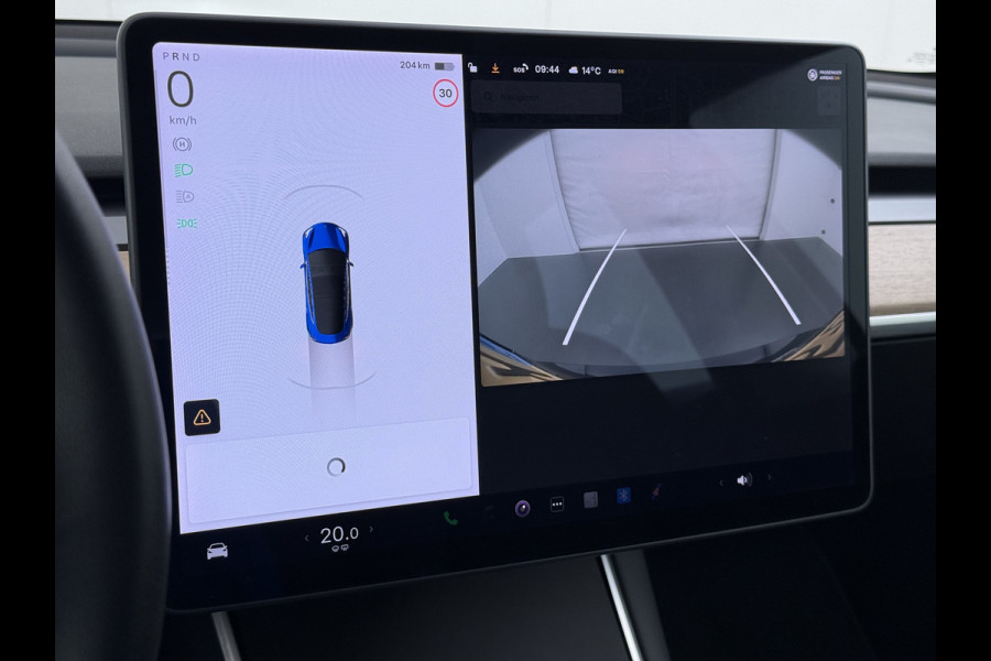 Tesla Model 3 RWD SR plus 325PK SOH 93% Lmv 18" AutoPilot FSD Leder Panoramadak Adaptive-Cruise Camera's Elektr.-Stuur+Stoelen+Spiegels+Geheug Navi LED Comfortstoelen ACC DAB Voorverwarmen interieur via App Keyless One-Pedal-Drive Origineel Nederlandse auto tot 11kw laden thuis!