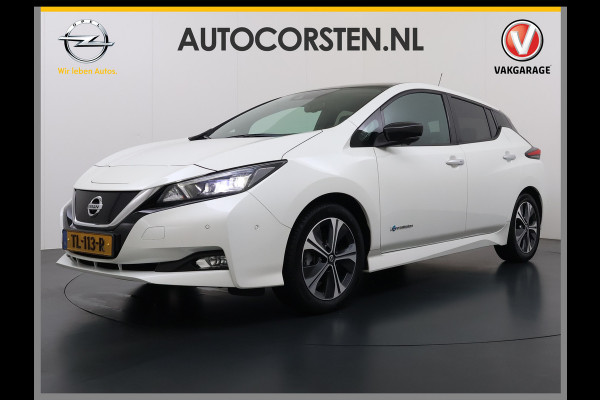 Nissan Leaf Tekna 40kWh Leer Bose®-Hifi Apple Carplay Android Auto Adap.Cruise 360°Camera Navi Ecc Stoel+Stuurverwarming Keyless DAB Dodehoek detector Rijstrooksensor Uitparkeer waarschuwing Verkeersbord detectie Bluetooth Privacy Glas Lmv 17" SOH 87.7% Origineel Nederlandse Auto incl. onderhoudshistorie