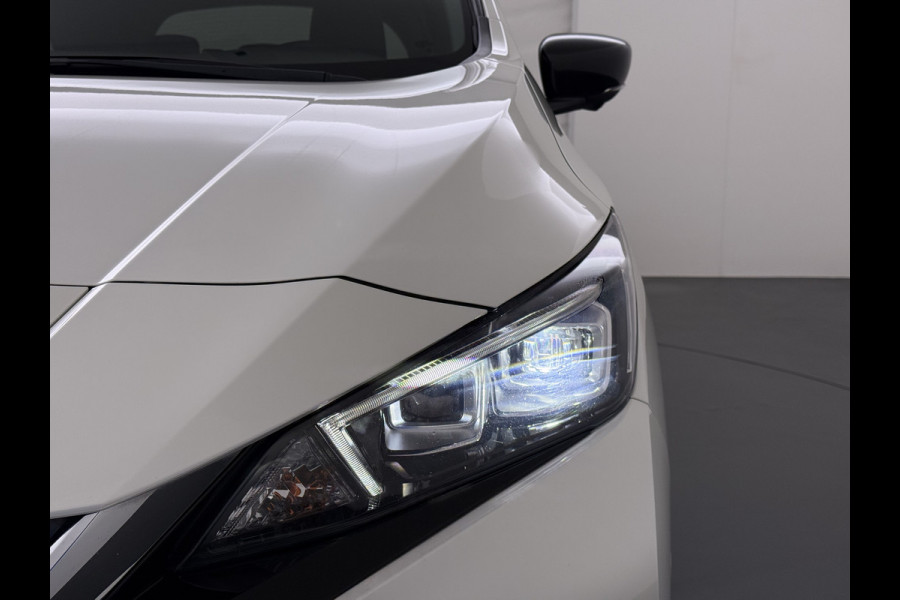 Nissan Leaf Tekna 40kWh Leer Bose®-Hifi Apple Carplay Android Auto Adap.Cruise 360°Camera Navi Ecc Stoel+Stuurverwarming Keyless DAB Dodehoek detector Rijstrooksensor Uitparkeer waarschuwing Verkeersbord detectie Bluetooth Privacy Glas Lmv 17" SOH 87.7% Origineel Nederlandse Auto incl. onderhoudshistorie