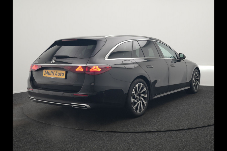 Mercedes-Benz E-Klasse Estate 300 e Luxury Line Plug In Hybrid 313pk Dealer O.H PHEV | Luchtvering | Trekhaak af Fabriek | Lederen Comfortzetels Memory | Adaptive Cruise | Burmester 4D | Digital LED | 360 Camera | Keyless | Sfeerverlichting |
