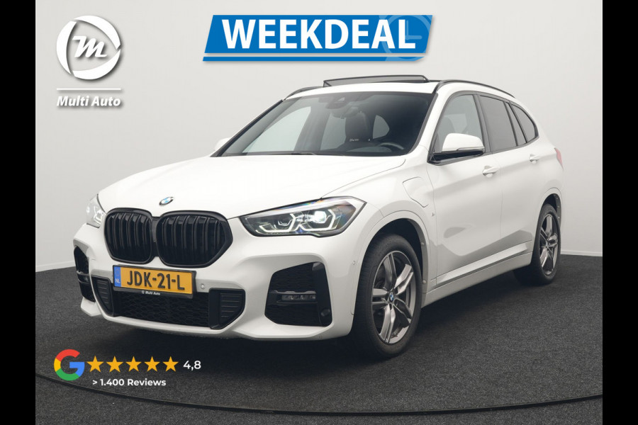 BMW X1 xDrive25e M Sport Plug in Hybrid 221pk Dealer O.H. | PHEV | Panodak | Apple Carplay | Sportstoelen Verwarmd | Sfeerverlichting | LED Koplampen | Navigatie | Cruise Control | DAB | M Stuur |