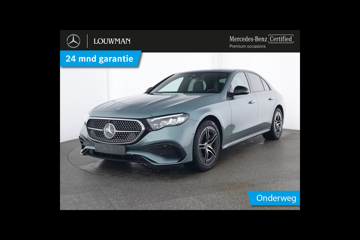 Mercedes-Benz E-Klasse 300 e AMG Plug-In Hybride AMG Line | Night Pakket | Distronic | Dodehoekassistent | AC en DC Laden | Stuur en Stoelverwarming. Inclusief 24 maanden MB Certified garantie voor Europa.