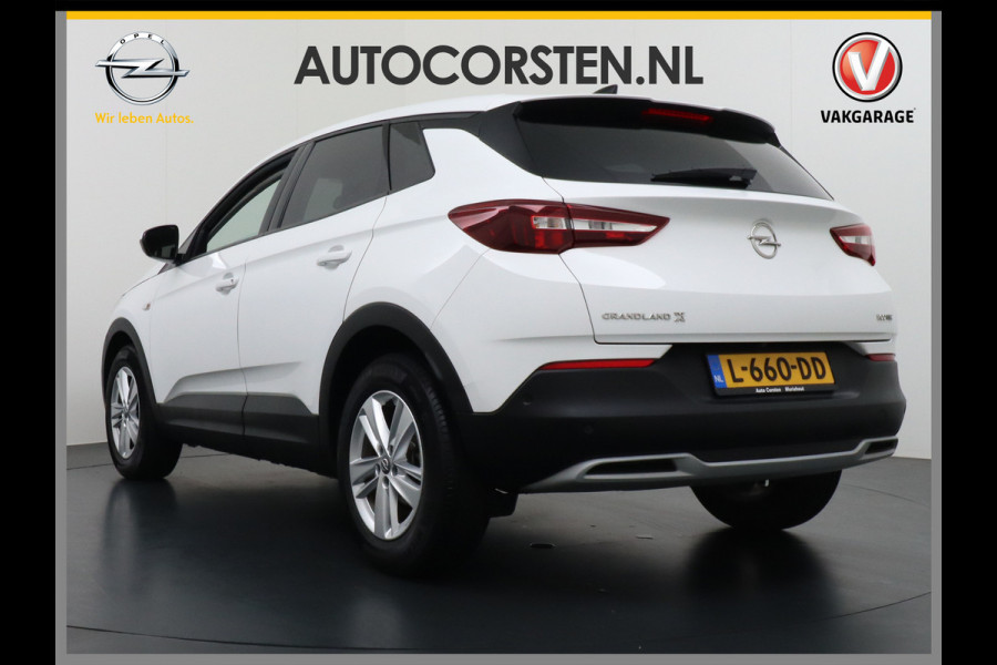 Opel Grandland X T131PK Apple Carplay Android Auto AGR-Comfortstoel Camera Navi Ecc Cruise Control Pdc DAB+ Regen-Lichtsensor Lane Assist Led Verkeersbord detectie Bluetooth Privacy Glas Lmv 17" Elegance 1e Eigenaar Origineel Nederlandse auto Euro 6