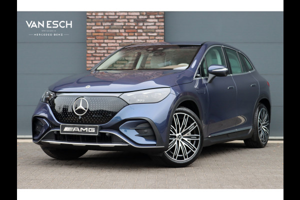 Mercedes-Benz EQE SUV 350+ AMG Line 91 kWh | Hyperscreen | Achterasbesturing | Distronic+ | Surround Camera | Verwarmd Stuurwiel | Digital Light | Keyless Go | Parfumering | 22kW | Memory |