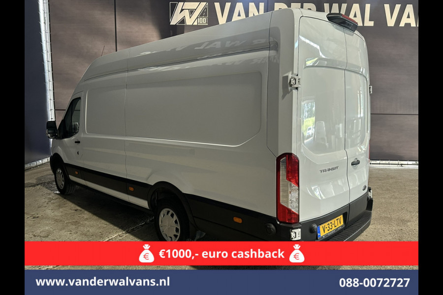 Ford Transit 2.0 TDCI 131pk L4H3 Jumbo Euro6 Airco | Camera | Cruisecontrol | Verwarmde voorruit Parkeersensoren, Bijrijdersbank