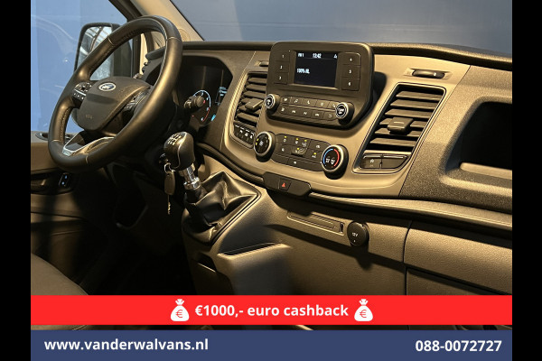 Ford Transit 2.0 TDCI 131pk L4H3 Jumbo Euro6 Airco | Camera | Cruisecontrol | Verwarmde voorruit Parkeersensoren, Bijrijdersbank