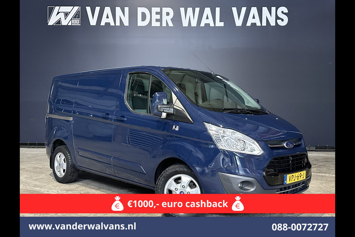Ford Transit Custom 2.0 TDCI 131pk Automaat L1H1 Euro6 Airco | Camera | Navigatie | Cruisecontrol 2x Zijdeur, L&M velgen, Verwarmde voorruit, Parkeersensoren, Bijrijdersbank