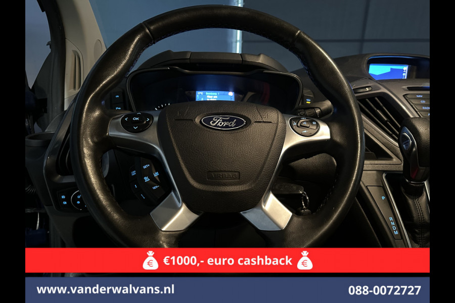 Ford Transit Custom 2.0 TDCI 131pk Automaat L1H1 Euro6 Airco | Camera | Navigatie | Cruisecontrol 2x Zijdeur, L&M velgen, Verwarmde voorruit, Parkeersensoren, Bijrijdersbank
