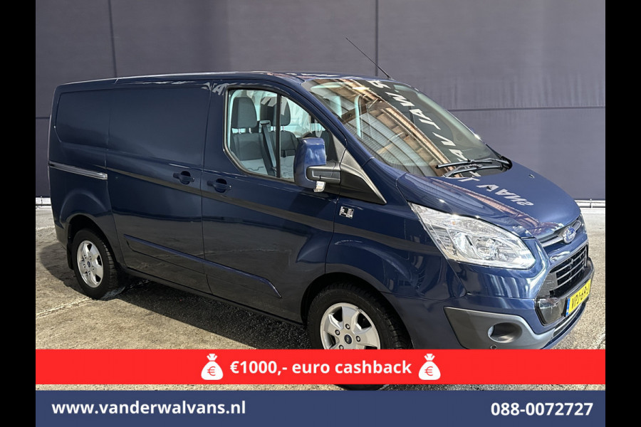 Ford Transit Custom 2.0 TDCI 131pk Automaat L1H1 Euro6 Airco | Camera | Navigatie | Cruisecontrol 2x Zijdeur, L&M velgen, Verwarmde voorruit, Parkeersensoren, Bijrijdersbank