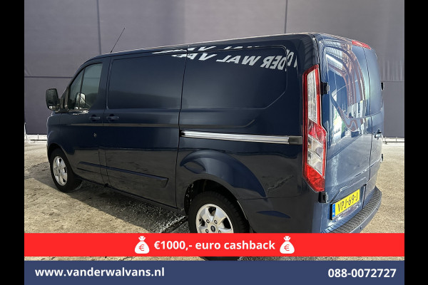 Ford Transit Custom 2.0 TDCI 131pk Automaat L1H1 Euro6 Airco | Camera | Navigatie | Cruisecontrol 2x Zijdeur, L&M velgen, Verwarmde voorruit, Parkeersensoren, Bijrijdersbank